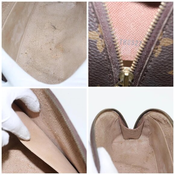 LOUIS VUITTON Monogram Trousse Demi Ronde Cosmetic Pouch M47520 LV Auth 98575 - Picture 15 of 16